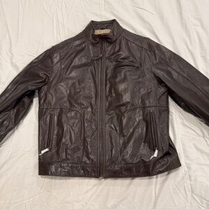 Leather Jo’s A Bank jacket, size XL NWOT